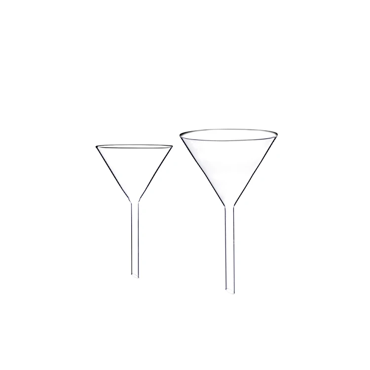 
Hot selling cheap high transparency silicon dioxide cone glass funnel 