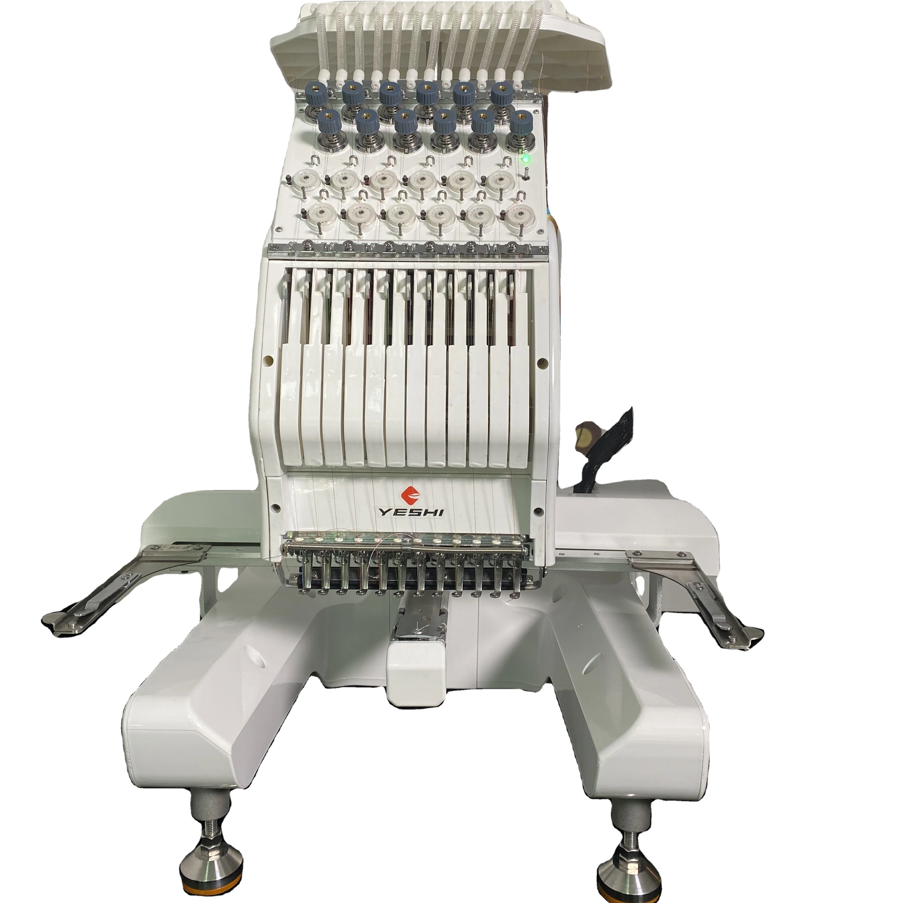 Mini computerized automatic color change single head cheap embroidery machine for  hat t shirt