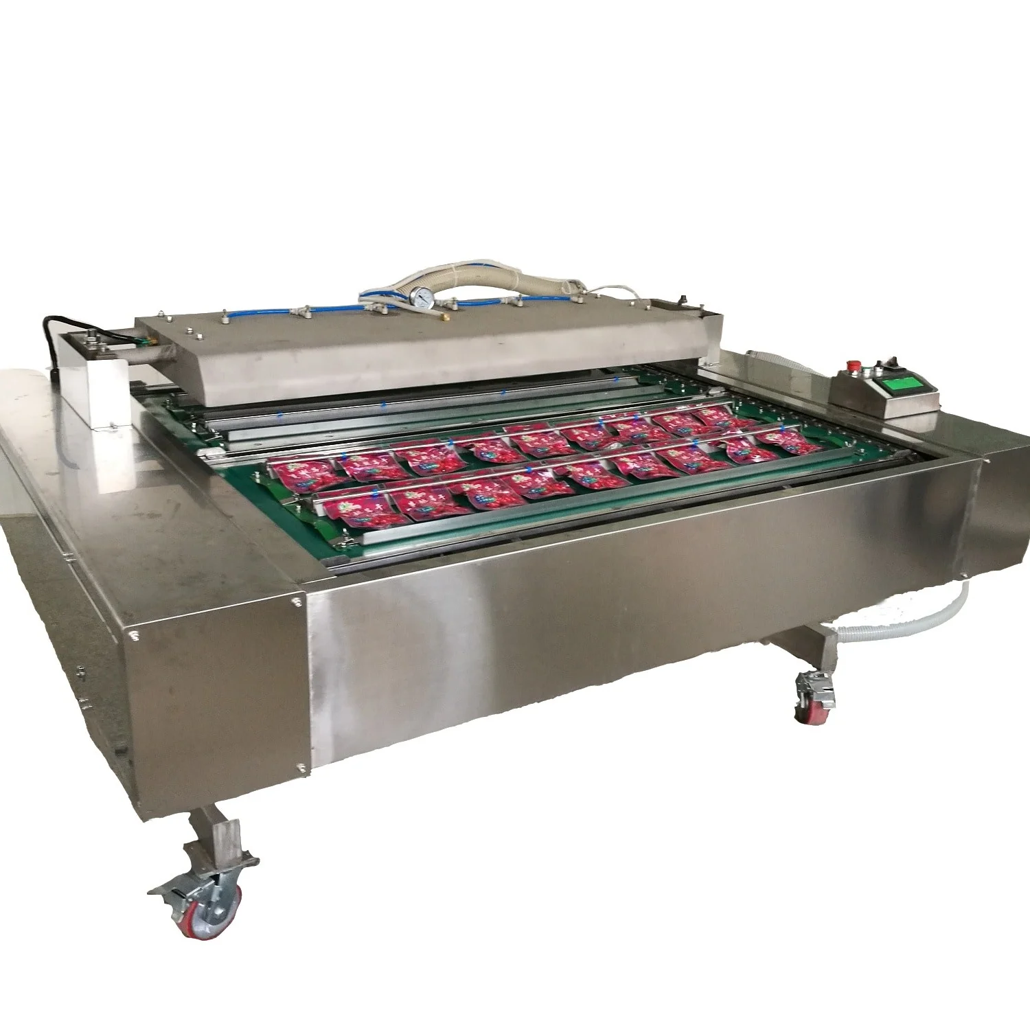 DZ-1200/SD Onigiri Wrapper, машина для вакуумной упаковки копченой свинины Choibalsan для рыбы, мяса, птицы