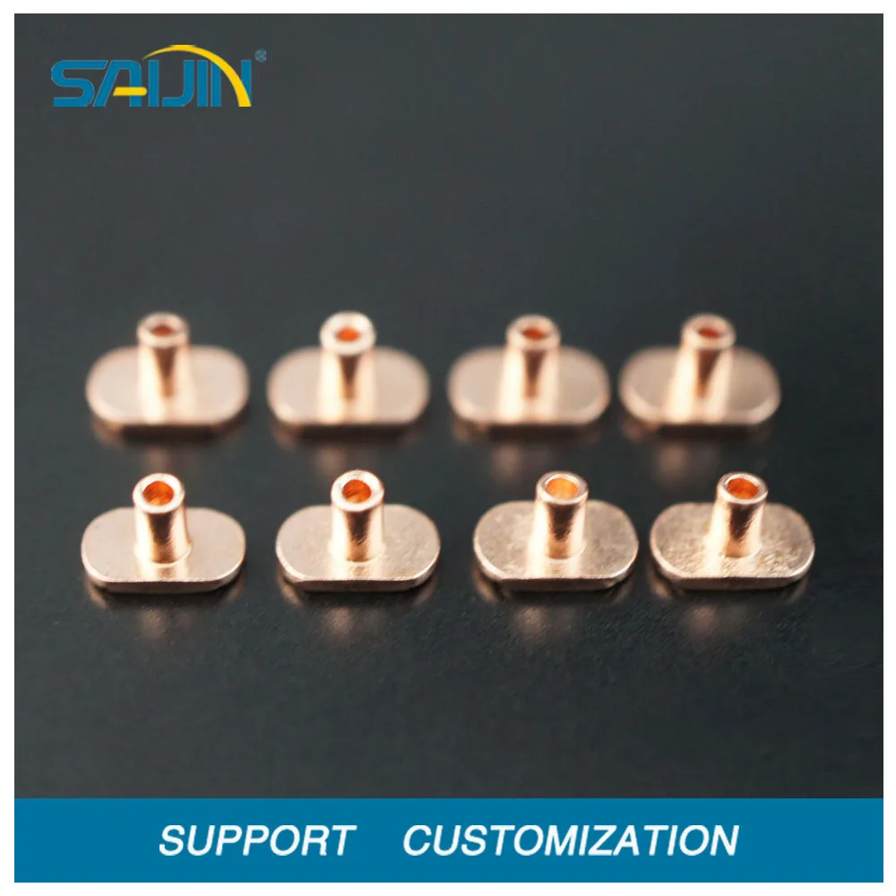 electrical bimetal blind rivet contact terminal switch part electrical silver copper contacts rivet brass copper contact