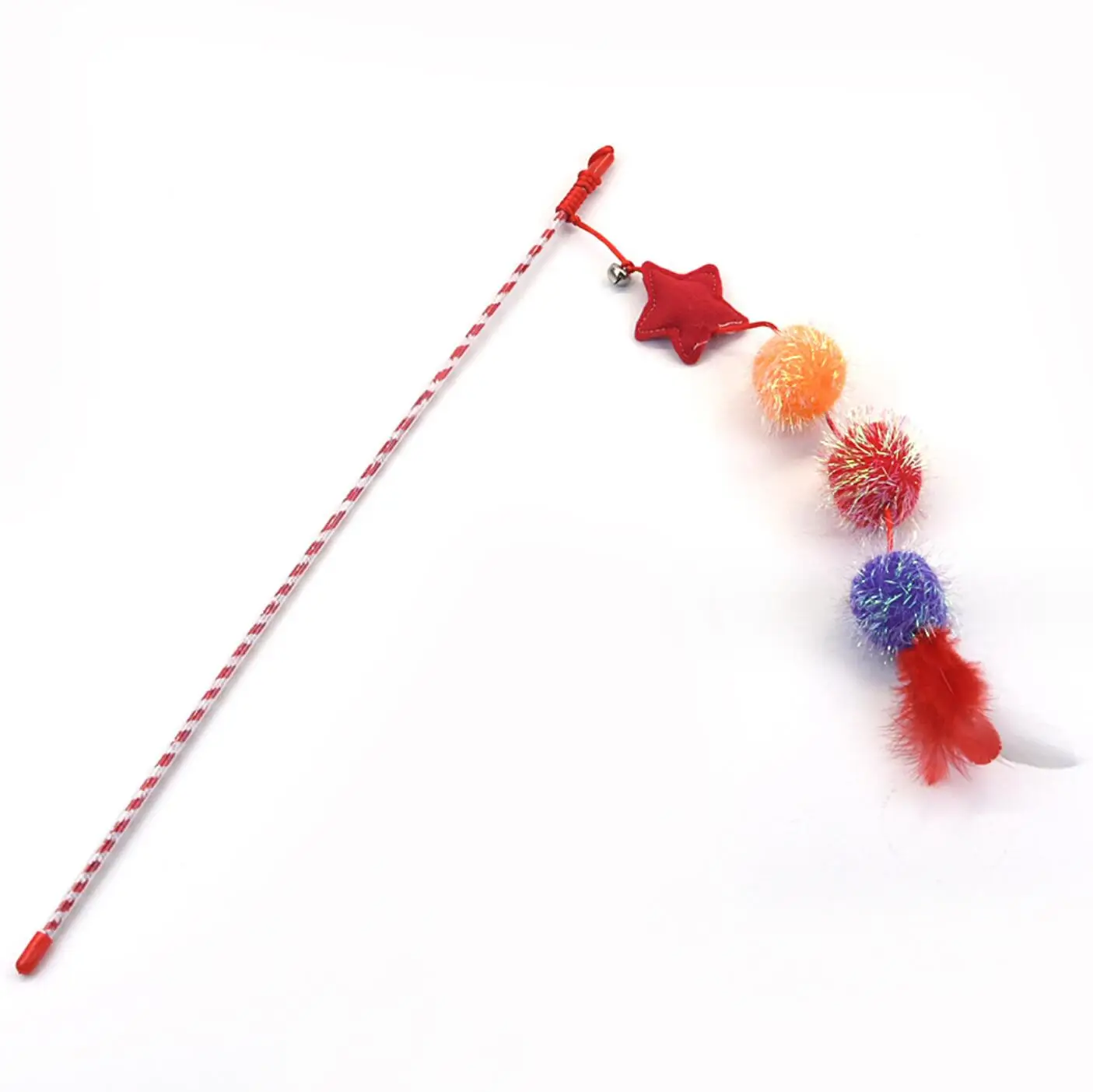 pet supplies smart feather cat funny stick toy cat wand toy interactive teaser toys for cat kitten