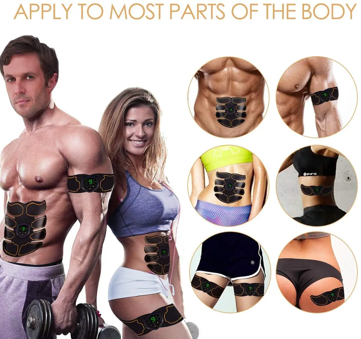 Тоник для мышц EMS, тонизирующий пояс для абдоминального пресса, тренировочный электростимулятор мышц для живота/рук/АБС стимулятор мышц ems