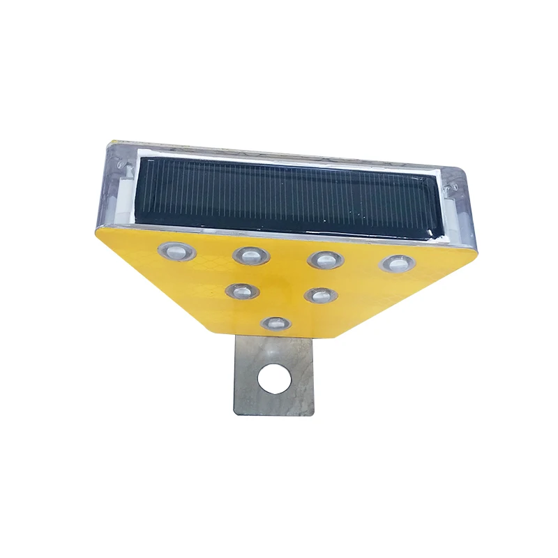 Highway and bridge solar guardrail delineator LED reflector expressway barrier warning lights road markers light