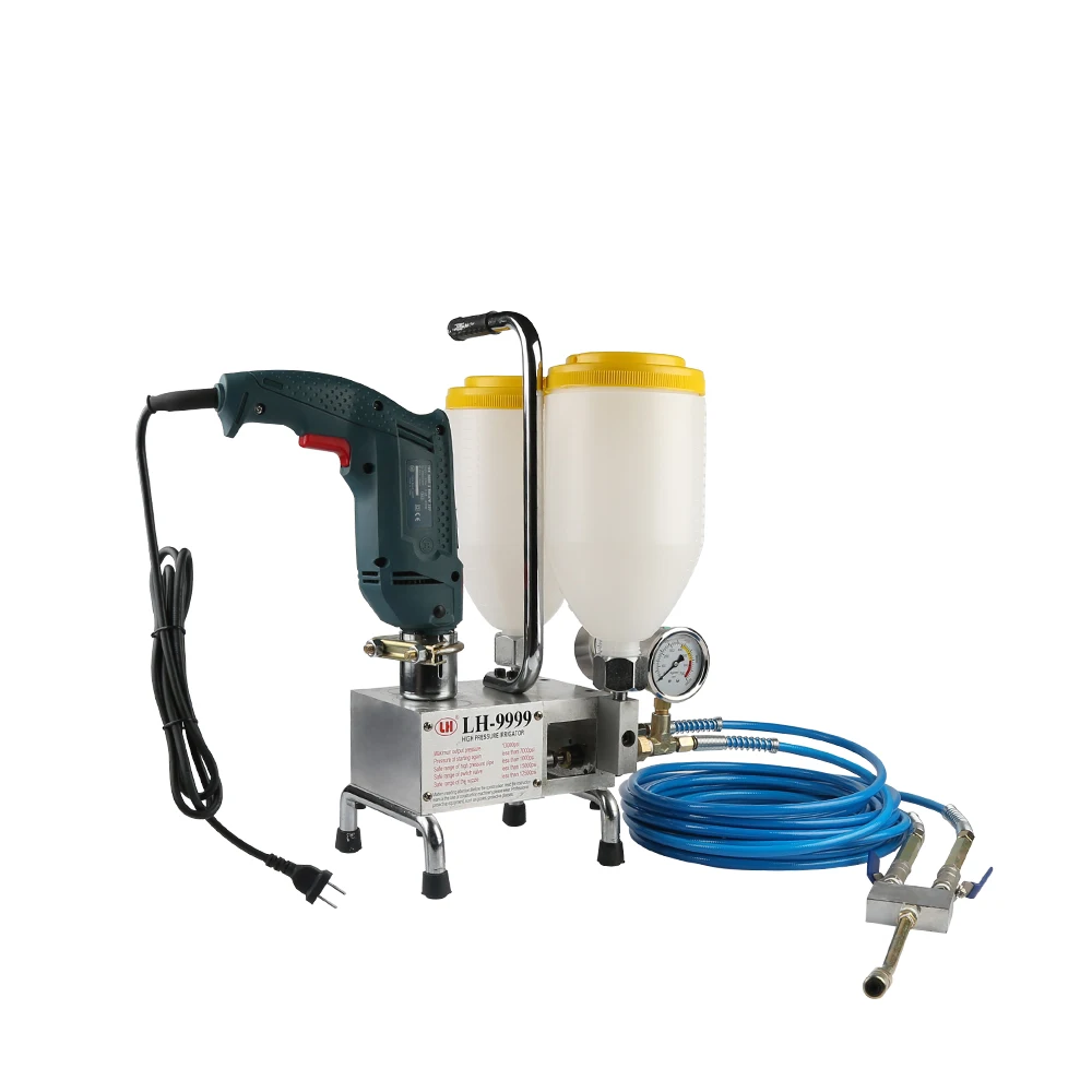 double Injection Pump Cement Grouting Machine Pump Provided Pump Concrete Machine Custom Logo plastering machine