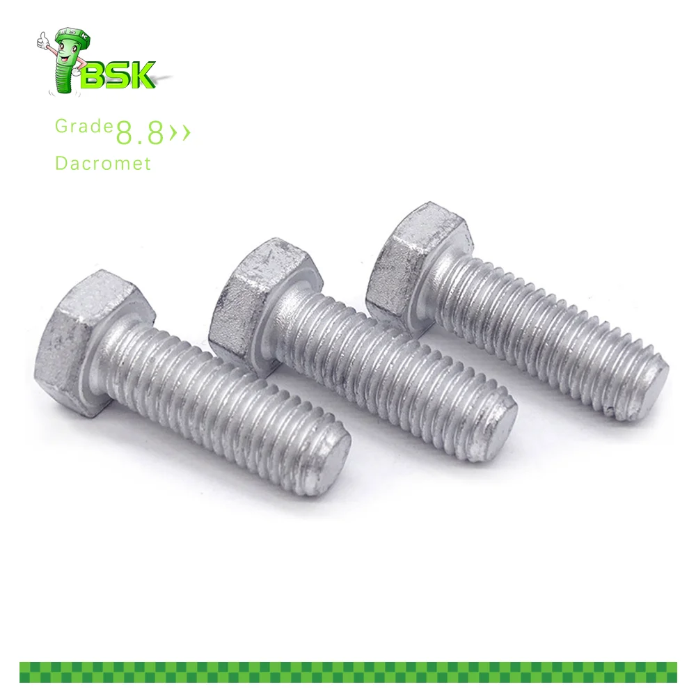 BSK Din 933 Full Threaded Hex Bolt Galvanized A325m 8S Heavy A490 Dacromet Astm A325 Nuts Bolts