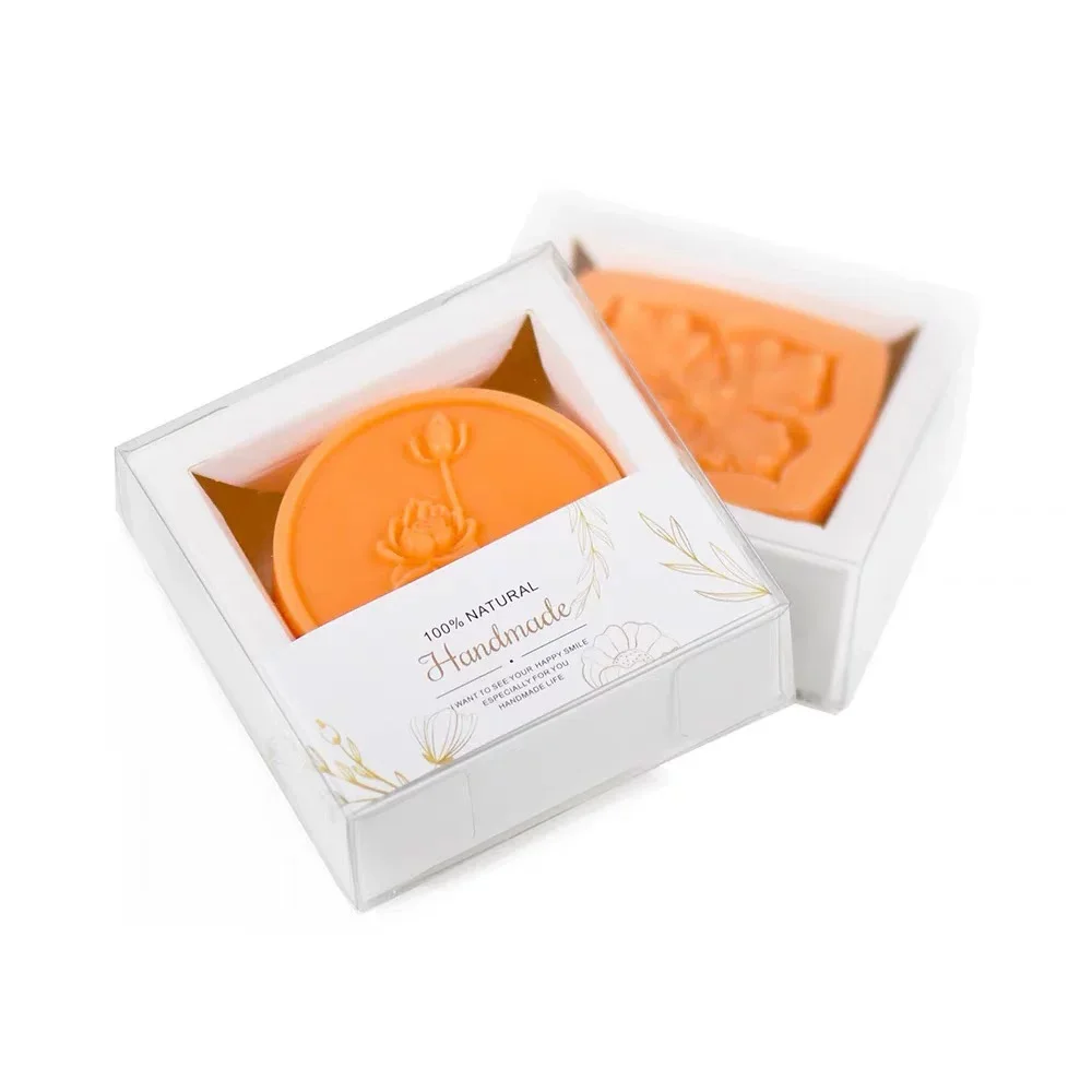 Custom Design Color Soap Paper Box Handmade Coconut Oil Soap Cardboard Packaging Box With Window