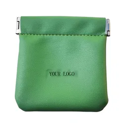 Environmental Leather Squeeze Change Mini Coin Purse Pouch Earphone Money Holder Bag