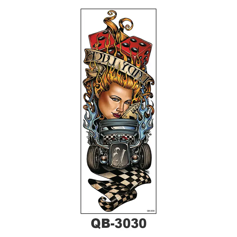 Extra Temporary Animal Tattoo Black Tattoo Full sleeve Temporary Tattoo Stickers Body Atr for Man Women