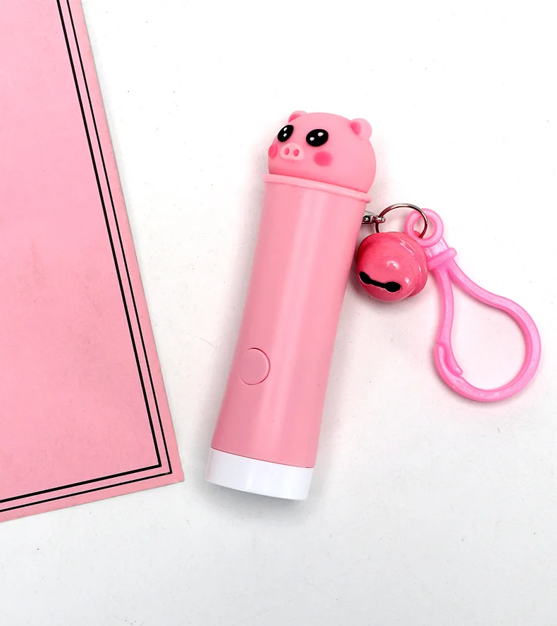 2023 New cute animal mini pattern projection lamp flashlight keychain mini projector keyring