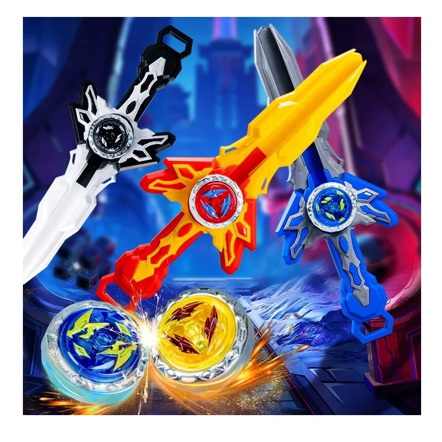 Good Quality Spinning Top Beyblades metal Burst Sparking Gyro Light Up Toys Gyroscope Plastic Children toy Sword