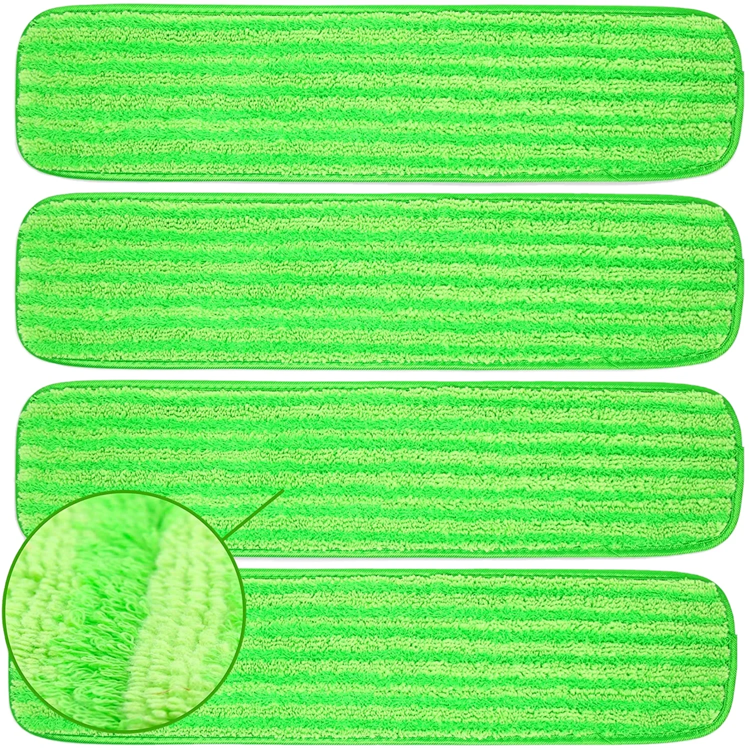 Cozihome hot Reusable Floor Mop Pads 12' 18' Pack of 2 Machine Washable High absorption Microfiber Mop Refills