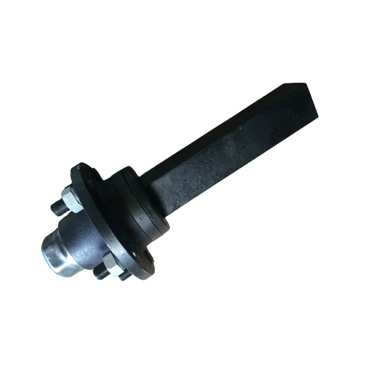 6 Studs Square Spindle Stub Axle with Bearings Hub assembly