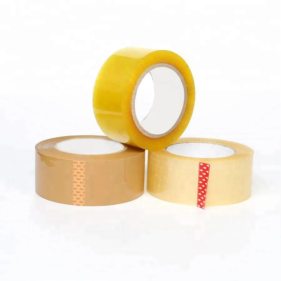 china cheap silent sellotape 45mm*100y*50um clear brown packaging tape 110 yards/roll 300m