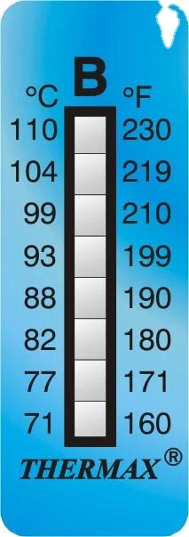 CBH Customized round temperature indicate label/sticker ( color change to green)338