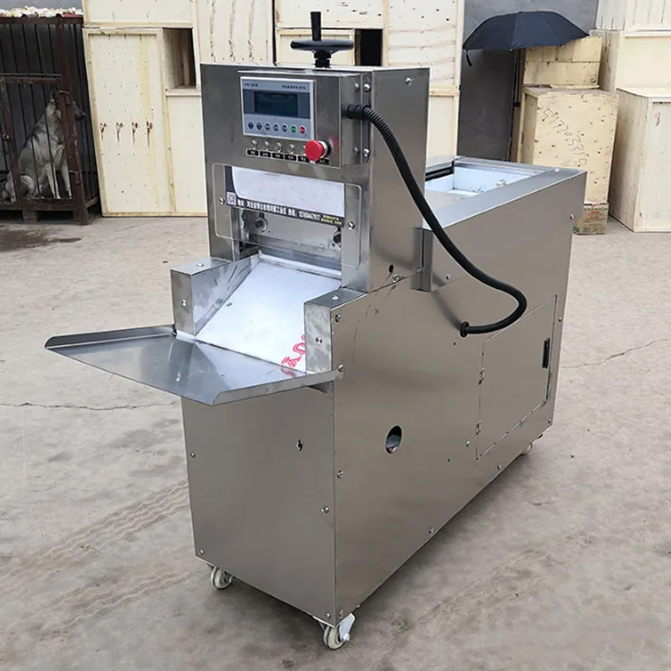 CE-approved High Quality Automatic Frozen Beef Pork Meat Roll Slicer Slicing Cutting Machine