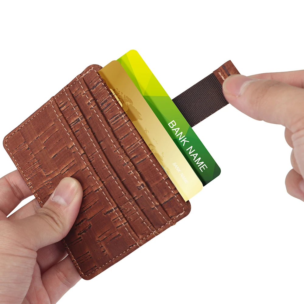 Men Multi Credit Card Wallet Colored Vintage  Card Holder Wallet Custom Thin Credit  Clip Credit Card Wallet