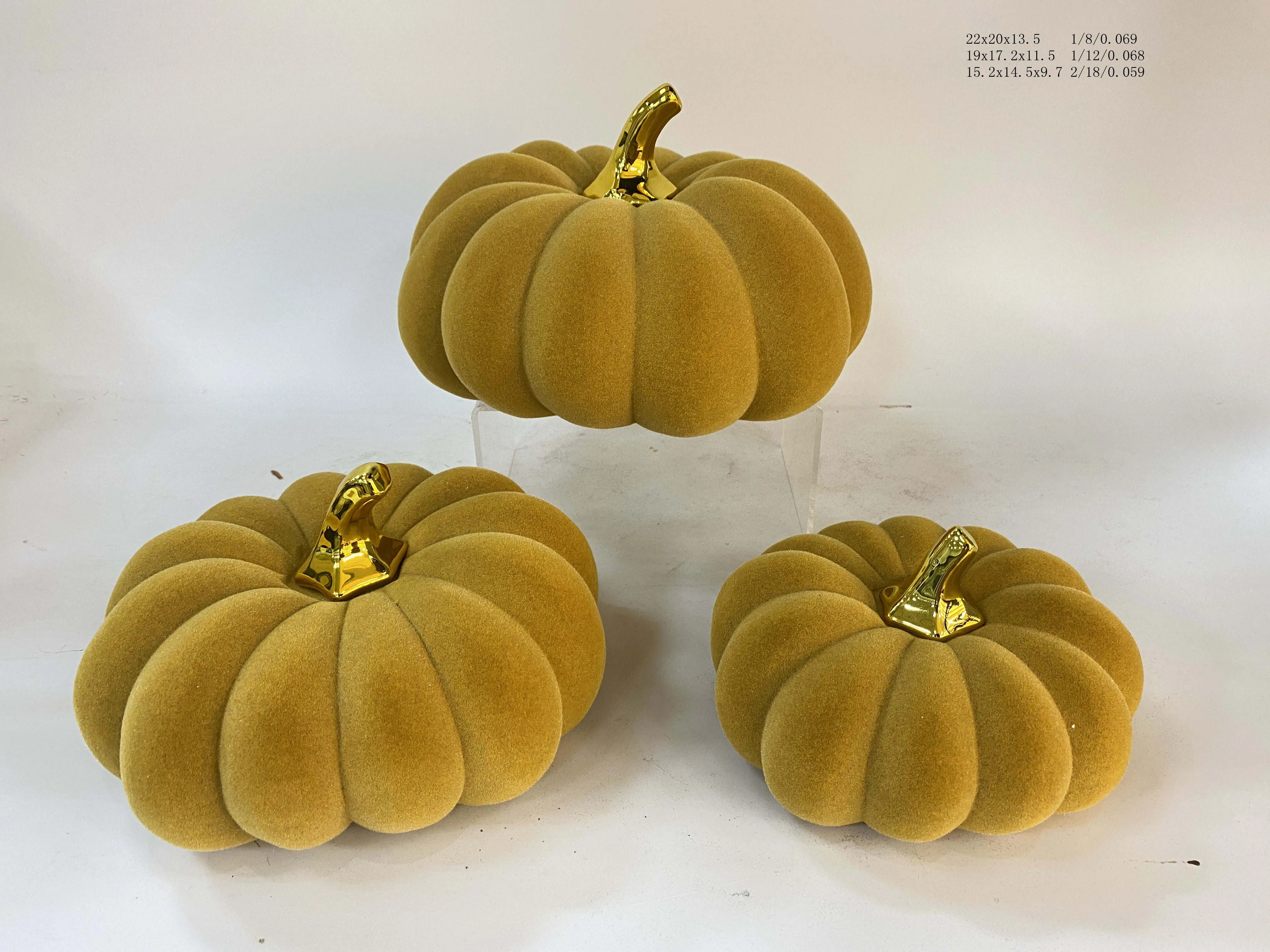 Wholesale Promotion Ceramics Pumpkins Home Decoration Artificial Craft Halloween Ceramic Pumpkin