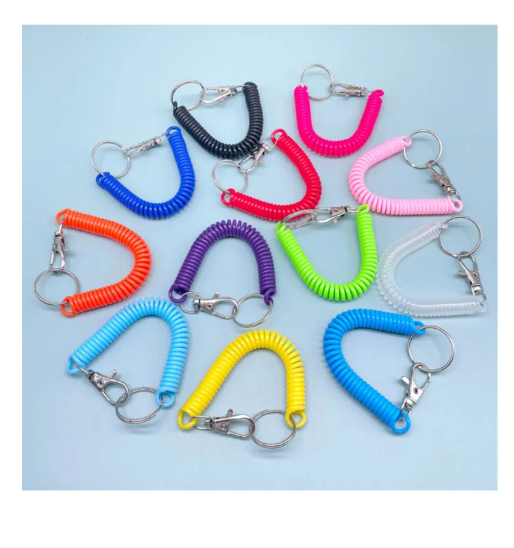 Выдвижной пружинный брелок-Катушка Шнур-держатель для ключей противоударный защитный шнурок-брелок