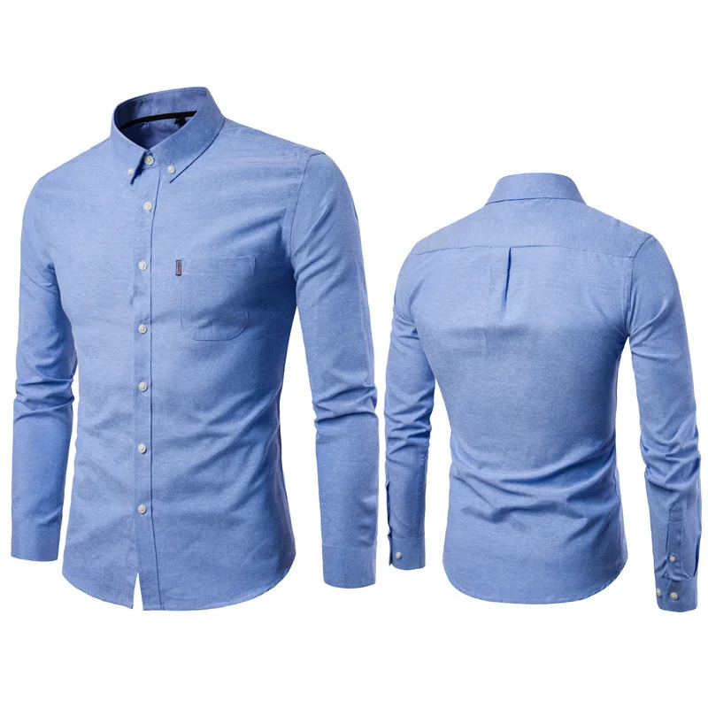 OEM/ODM Formal Shirts Turn-down Collar Solid Color Long Sleeve 2023 New Style Fashionable Shirts