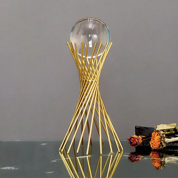 Creative crystal ball decoration model room study office bookcase decoration decoration