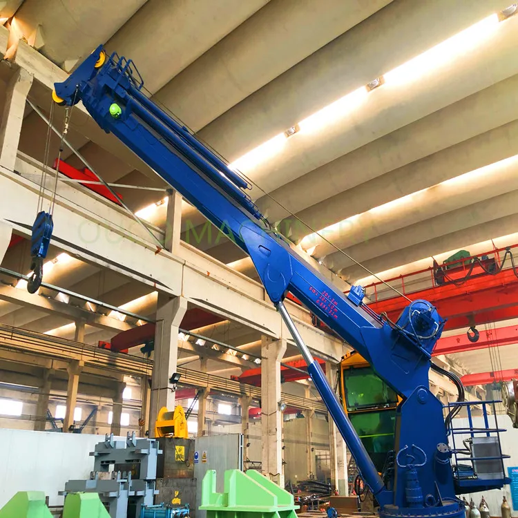marine ship hydraulic crane 40TON 30TON 20TON 10TON 8TON 5 TON 3 TON 2TON for fishing boat tug boat