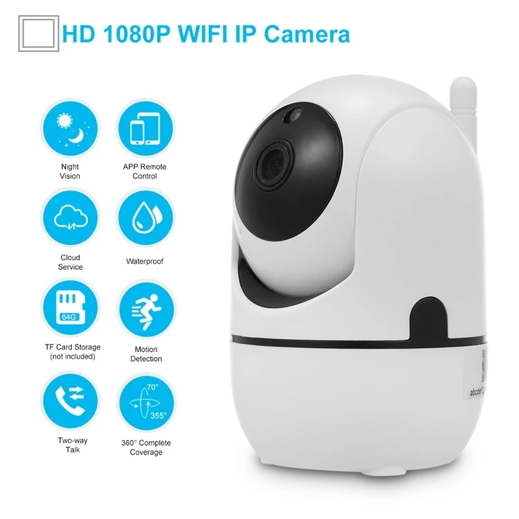 Indoor Panoramic Smart Home Wireless Mini Home Security IP Camera