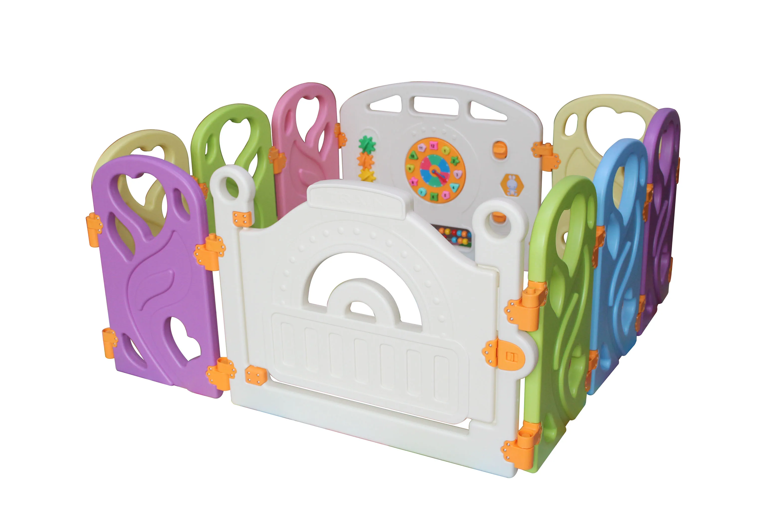 
Baby Playpen Foldable Large Plastic Indoor& Outdoor Room Divider Educational Toy 