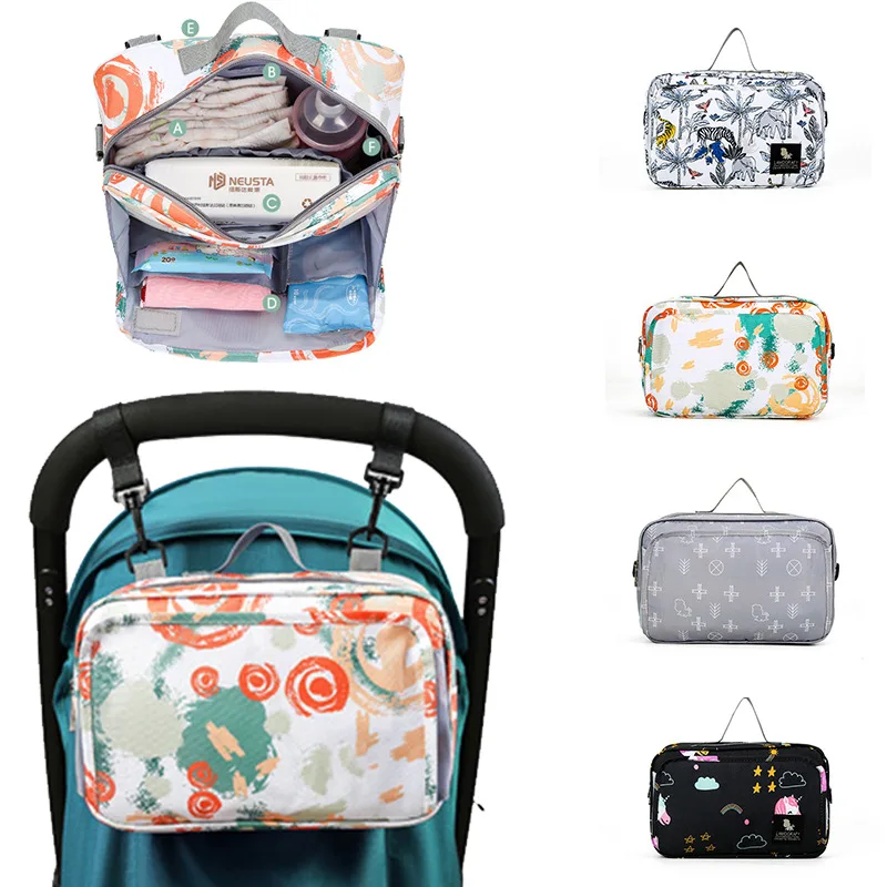 Baby stroller hanging bag multifunctional outgoing one-shoulder mommy bag waterproof mother and baby