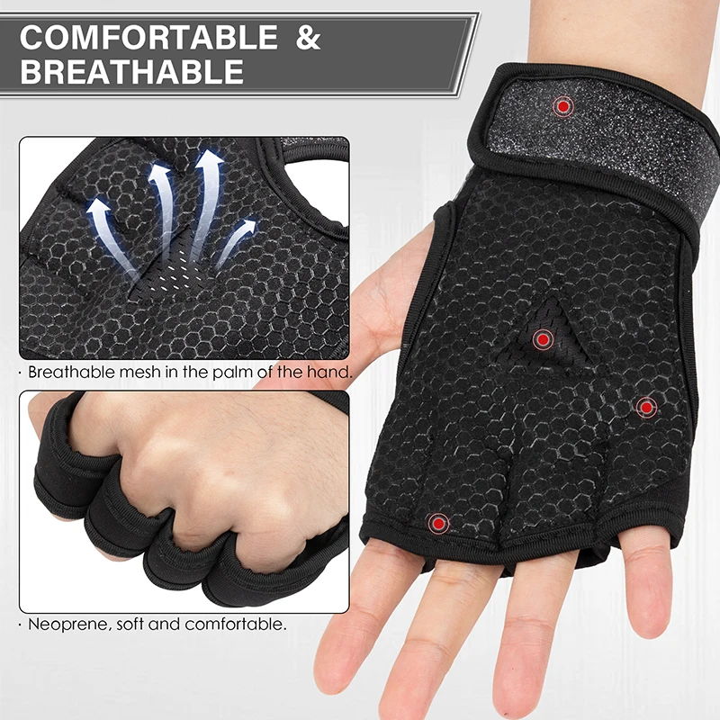 MKAS Sequin Weightlifting Half Finger Fitness Palm Fitness Women Gloves Gym Weight Lifting Fitness Gymnastics Grips
