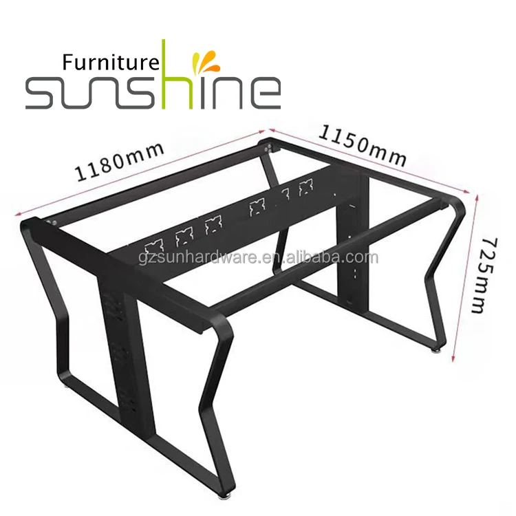 Original Manufacture Sales Office Table Frame Cast Iron Table Legs Frame Steel Base