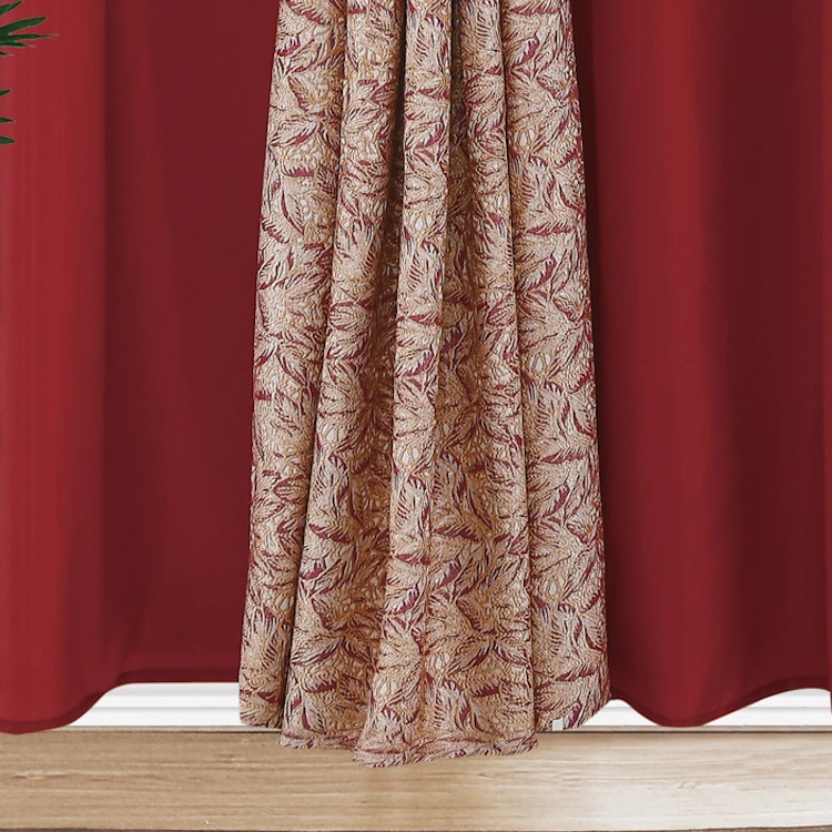 Factory Wholesale High Quality French Window Jacquard Curtain Valance Set