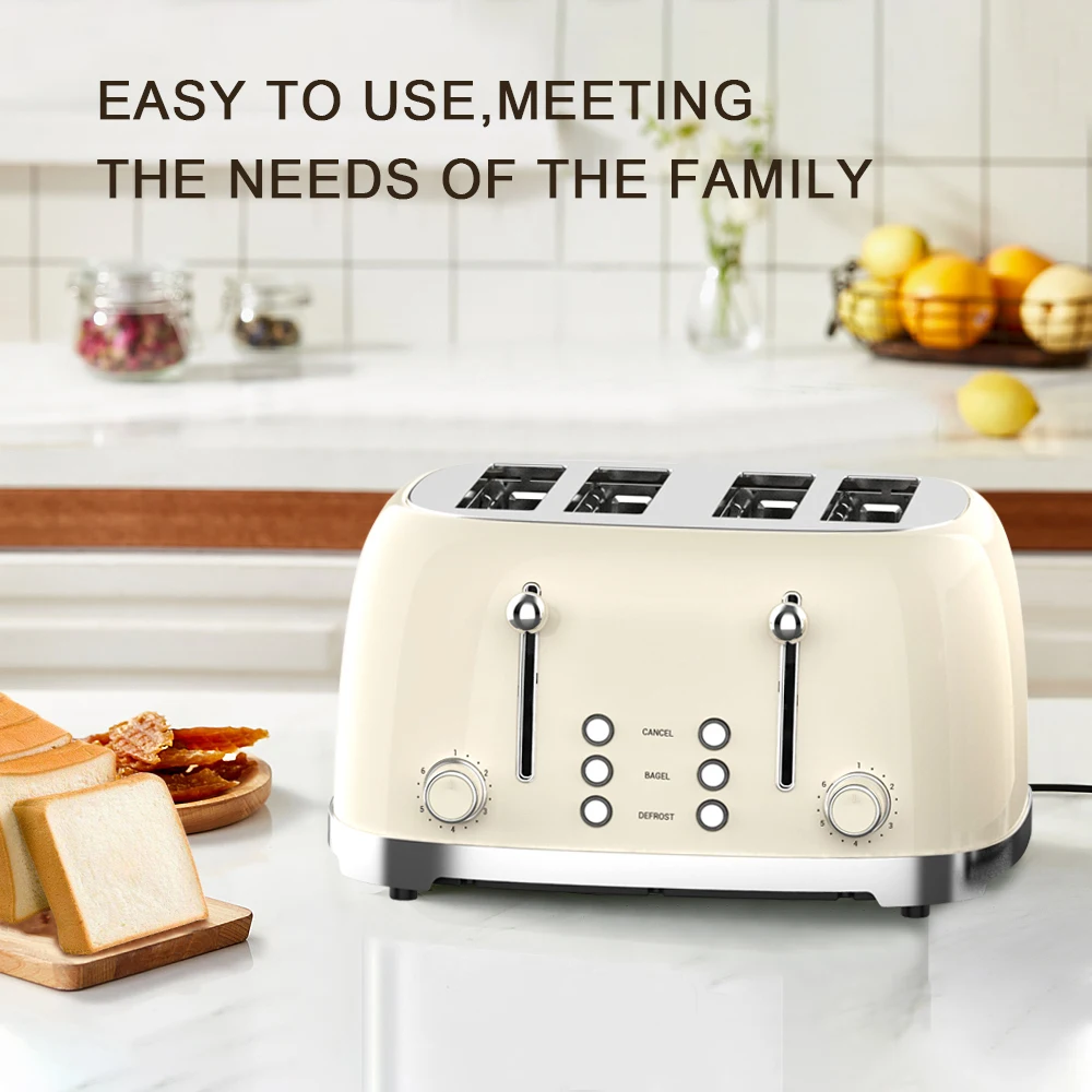 Retro Glass Blender and Kettle Sets Home Appliance Stainless Steel Electric Kettle and Toaster Set