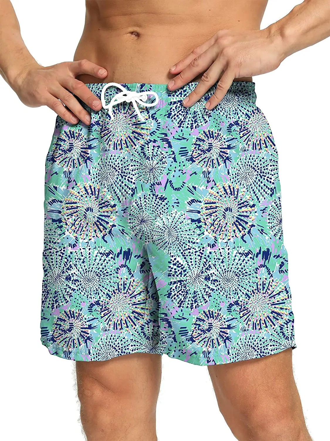 Breathable custom Short Waterproof QUICK DRY Digital Print Plus Size Swim Trunk Beach Swimsuit