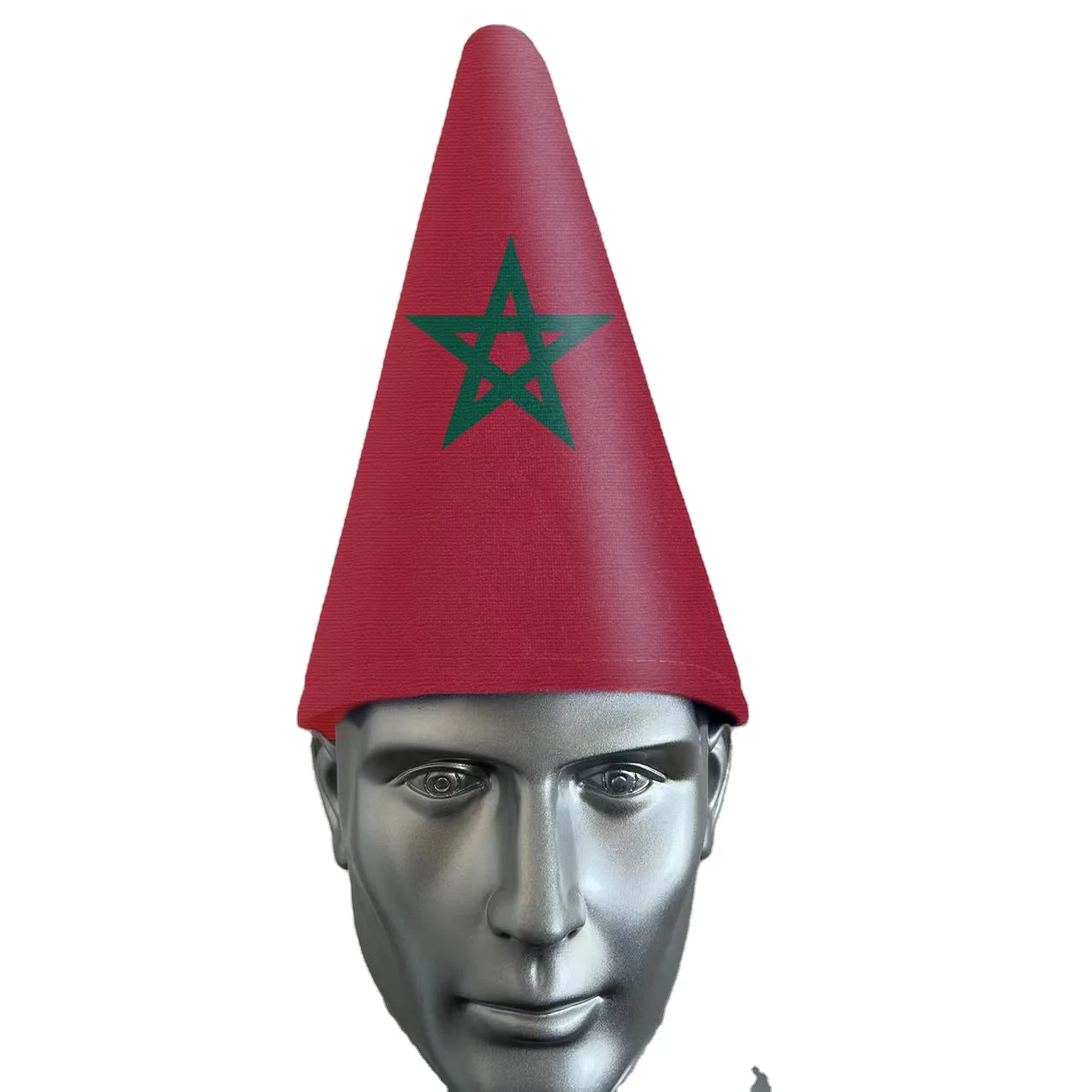 Morocco Football Fans Megaphone Hat  Party Hat megaphone hat for 2022 world cup sports fans
