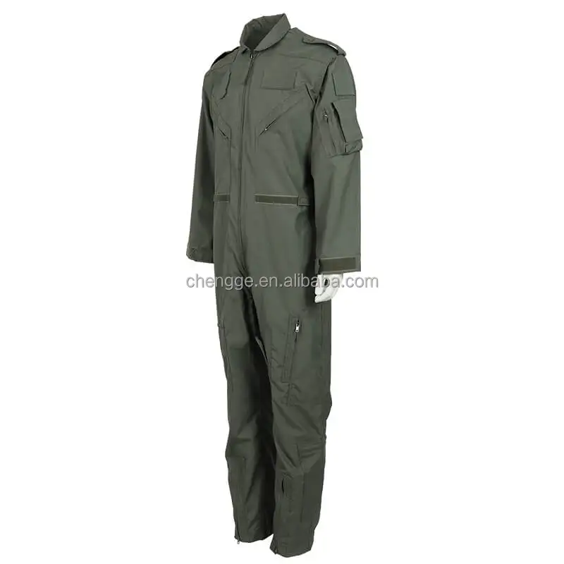 Traje De Vuelo Piloto Sage Green Flight Suit Fighter Pilot Jumpsuit
