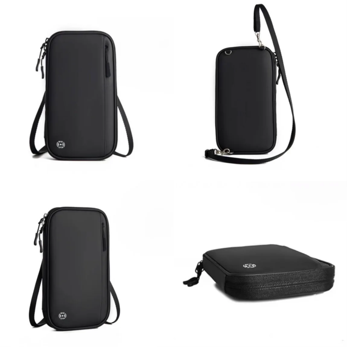 Family Travel Document Organizer With Zipper RFID-Blocking Travel Wallet ,Ticket holder ,Passport Change Holder For Women Men