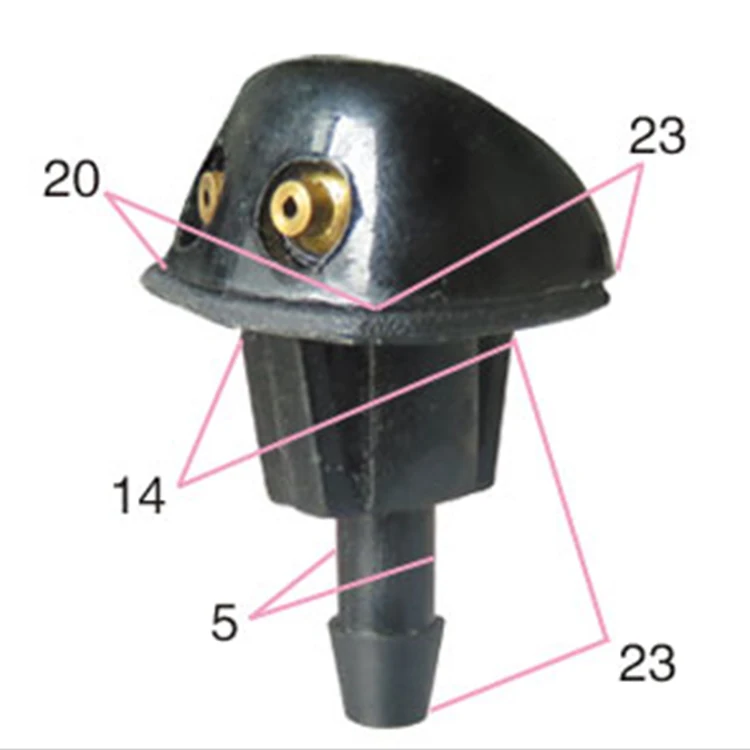 Car Front Windshield Wiper Washer Nozzles for Prelude Spray Jet Kit