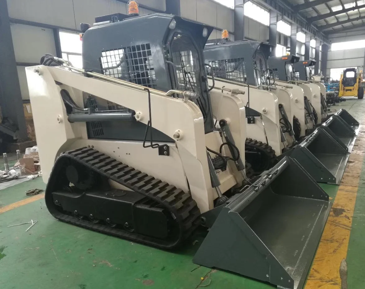 Construction Machinery track Crawler Mini Skid Steer Loader bobcat Diesel Power Quick Change Operation Attachments