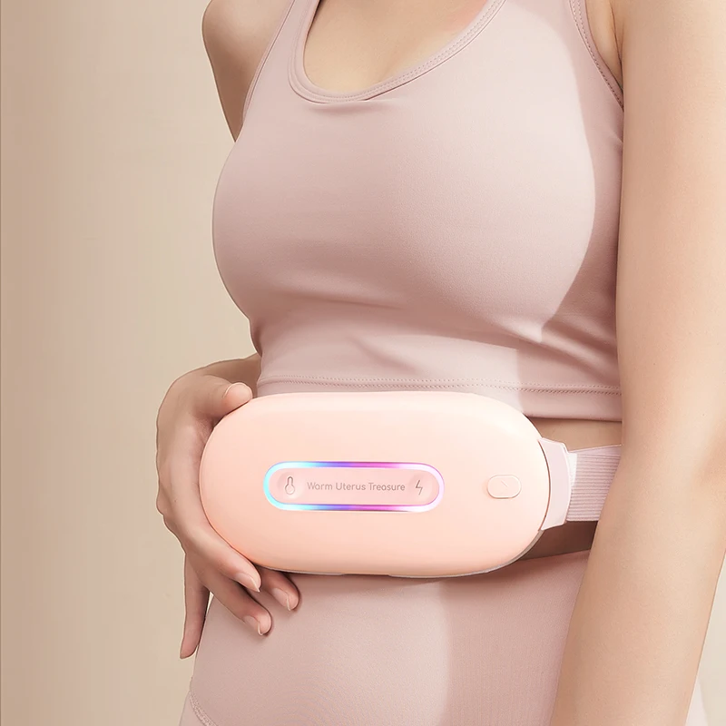 Warm Uterus Treasure Cordless Heating Pad Portable Warm Palace Belt Color Box Massage Belt Waist Massager Customized Logo Accept