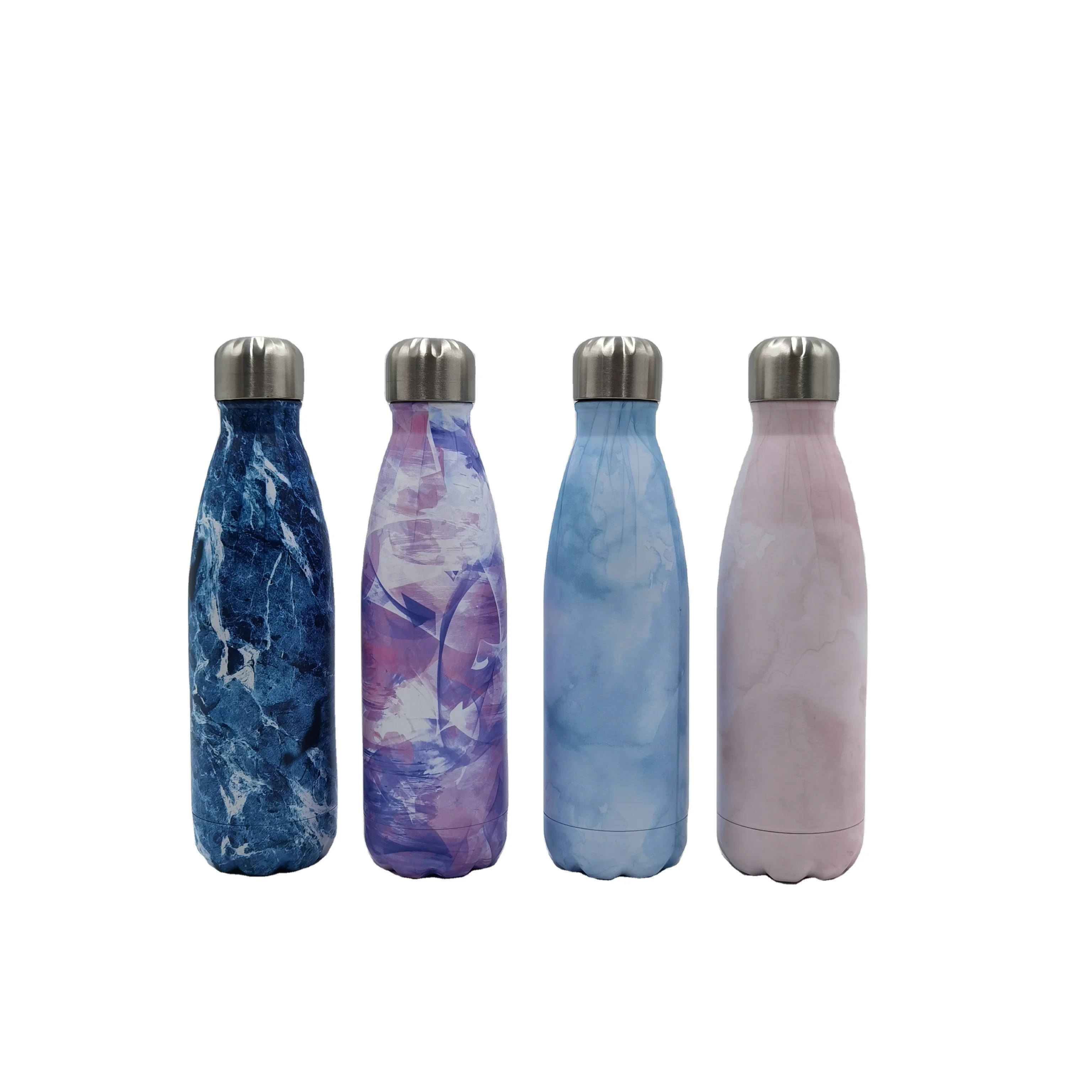 Cola Shaped Double Walled Vacuum Insulated Reusable Water Bottle Stainless Steel Water Bottle