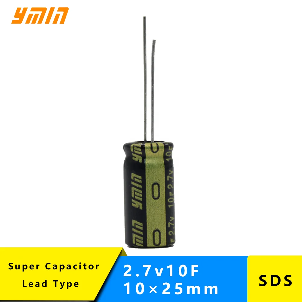 Миниатюрный Суперконденсатор YMIN SDS 2 7 в 10 фарад 10*25 для портативных электроинструментов