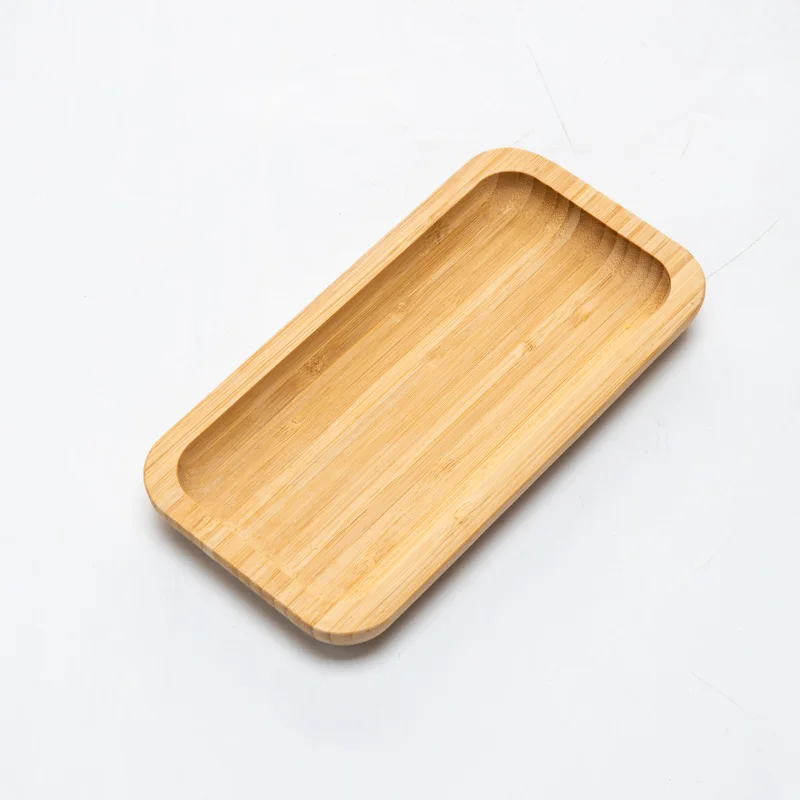 
Healthy Bamboo Kitchen Cutlery Tray Baby Fruit Plate Toddler Kids Suction Feeding Food Plate 
