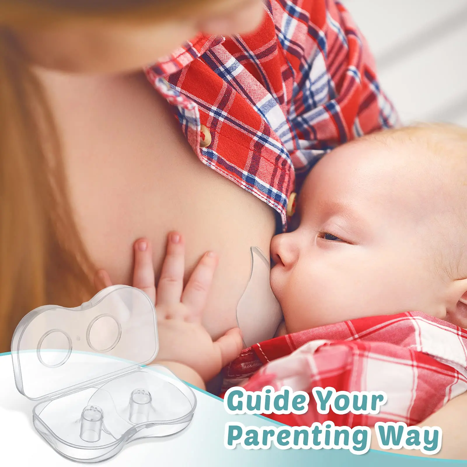Food Grade Breastfeeding Silicone Nipple Shield with case holder container nipple protector Protection