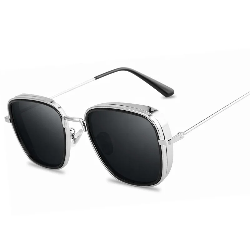  2019 винтажные очки Sinle в стиле стимпанк солнцезащитные uv400 Винтажные Солнцезащитные металлической оправе