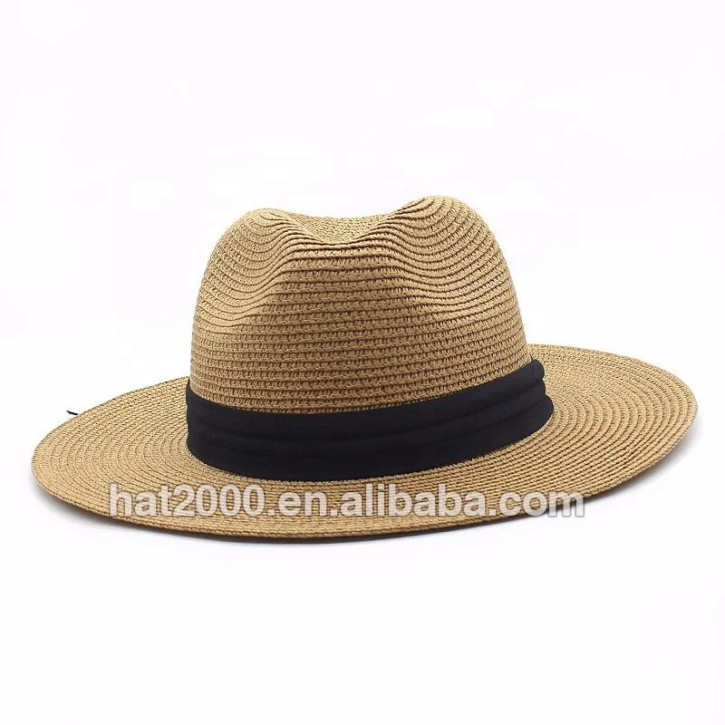Summer Hats For Women Sun Hat Leather Gold Chain Belt Flower Floppy Beach Wide Brim Straw Panama Hat Female Cap