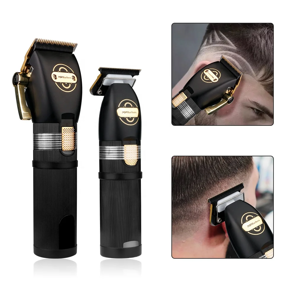 New Salon Cordless Electric Hair Clipper Men Hair Trimmer Black Gold Shavers And Trimmers Men For Barber Shop