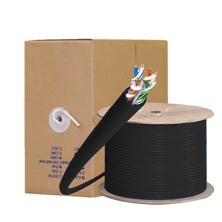 GETEKnet Unshielded LDPE UTP cat6 utp cat5e cca cable network cable 305m communication cables for networking