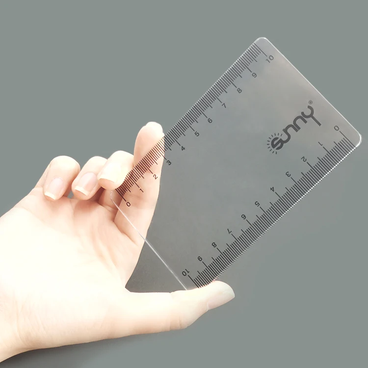 10cm  transparent clear plastic scale ruler