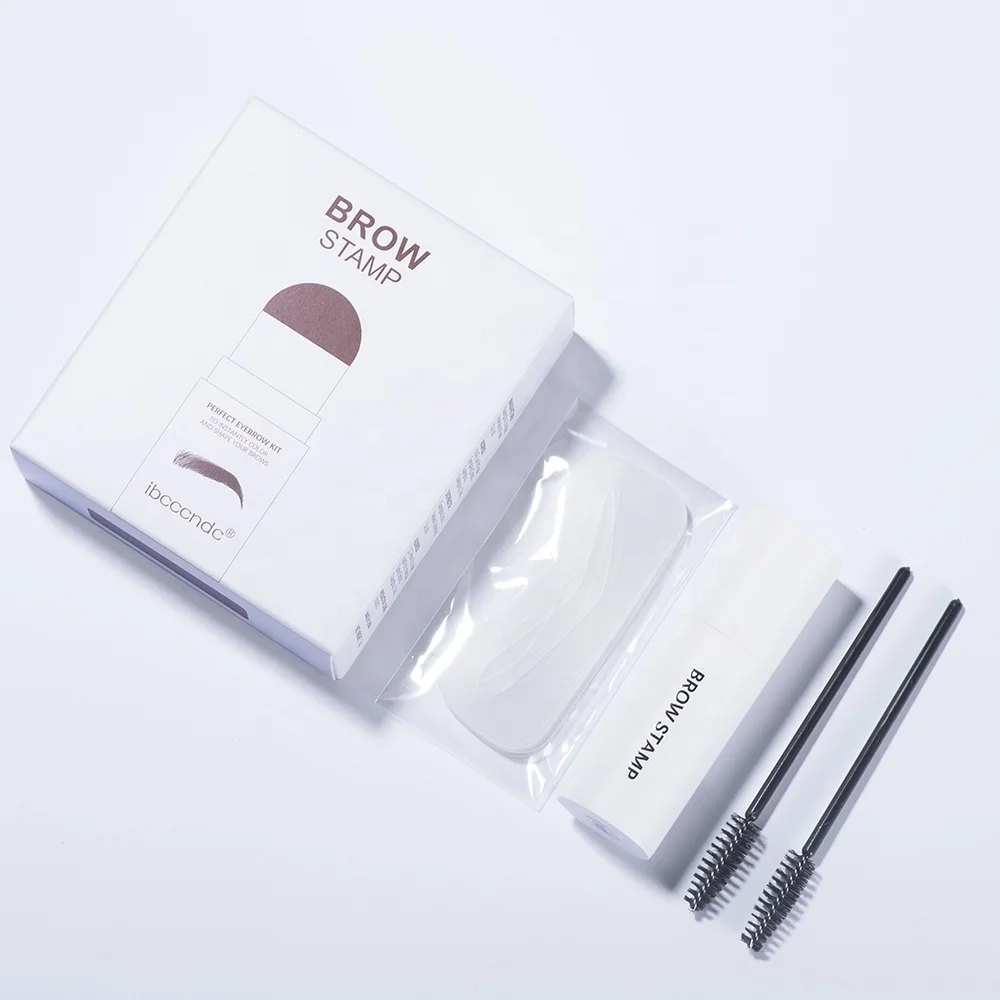 2022 One Step Eyebrow Stamp Set With Stencil and Brush soap Magic Brow Stencil Eyebrow Brush Enhance Cosmetics Eyebrow Gel Tint