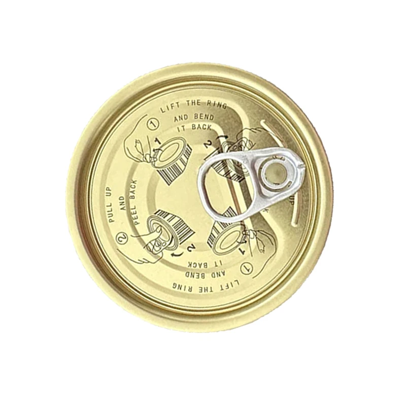 Tinplate #300 73mm Tinplate Cans Easy Open End Manufacturer Tinplate EOE TFS Easy Open End